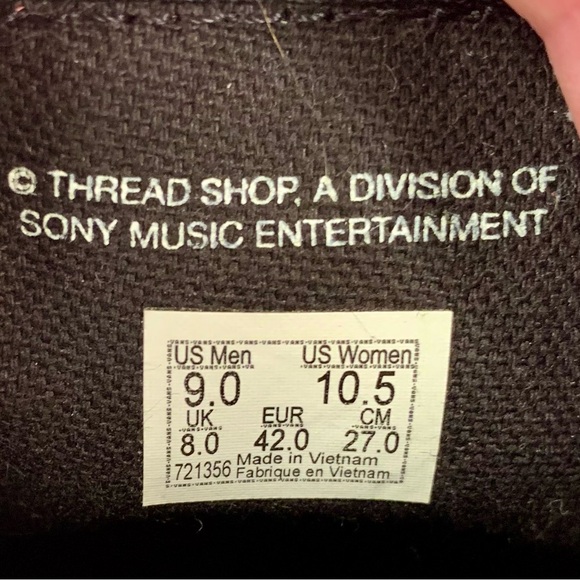 Vans x A Tribe Called Quest Slip On Shoes/Sneakers Black ATCQ Men’s 9 PRISTINE! - Picture 10 of 10